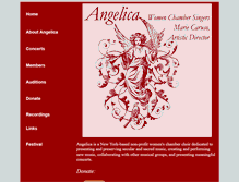 Tablet Screenshot of angelicavoices.org